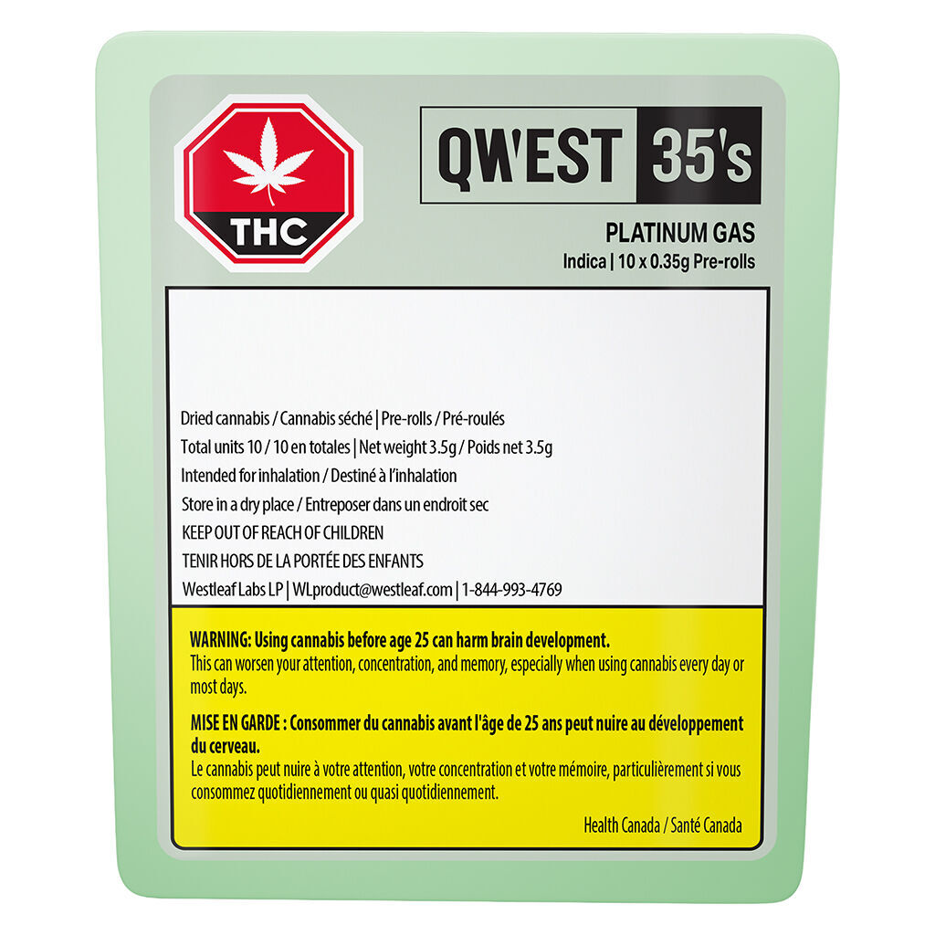 35's Platinum Gas Pre-Roll