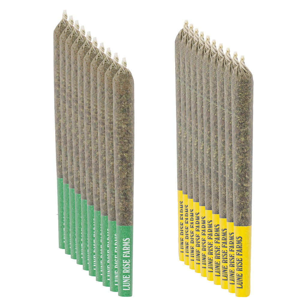 LUNE RISE FARMS - Farmers' Market Pre-Roll Variety Pack (20x0.5g)