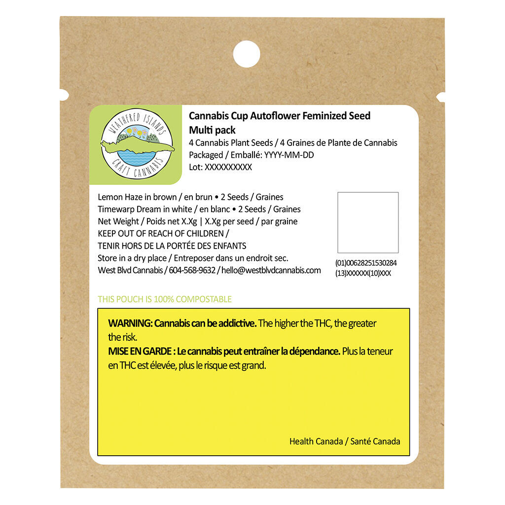 Cannabis Cup Autoflower Feminized Seed Multi pack