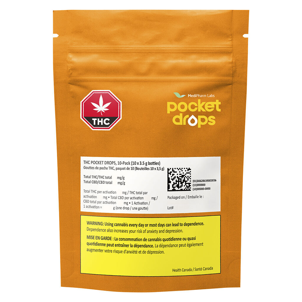 THC Pocket Drops 1000 (10 x 100mg)