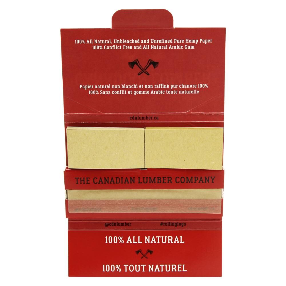 Woods Unbleached Pure Wood Rolling Papers with Tips