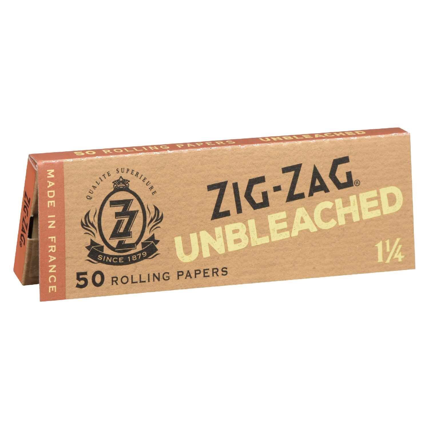Product image Zig Zag - "Unbleached 1 1/4"" Rolling Papers" - Brown 1