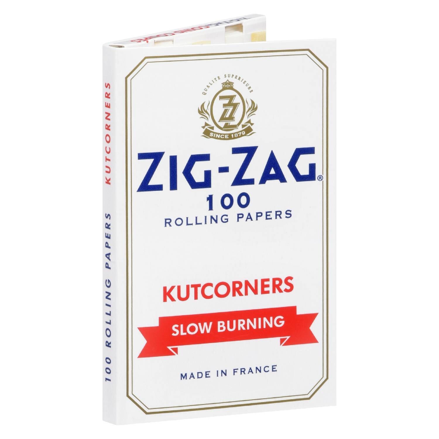 Product image Zig Zag - Kutcorners Slow-Burning Rolling Papers - White 1