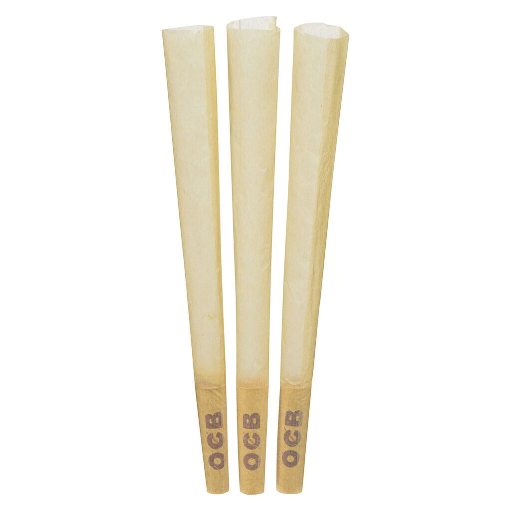 OCB - Virgin Unbleached Cones KS - 3 Pack