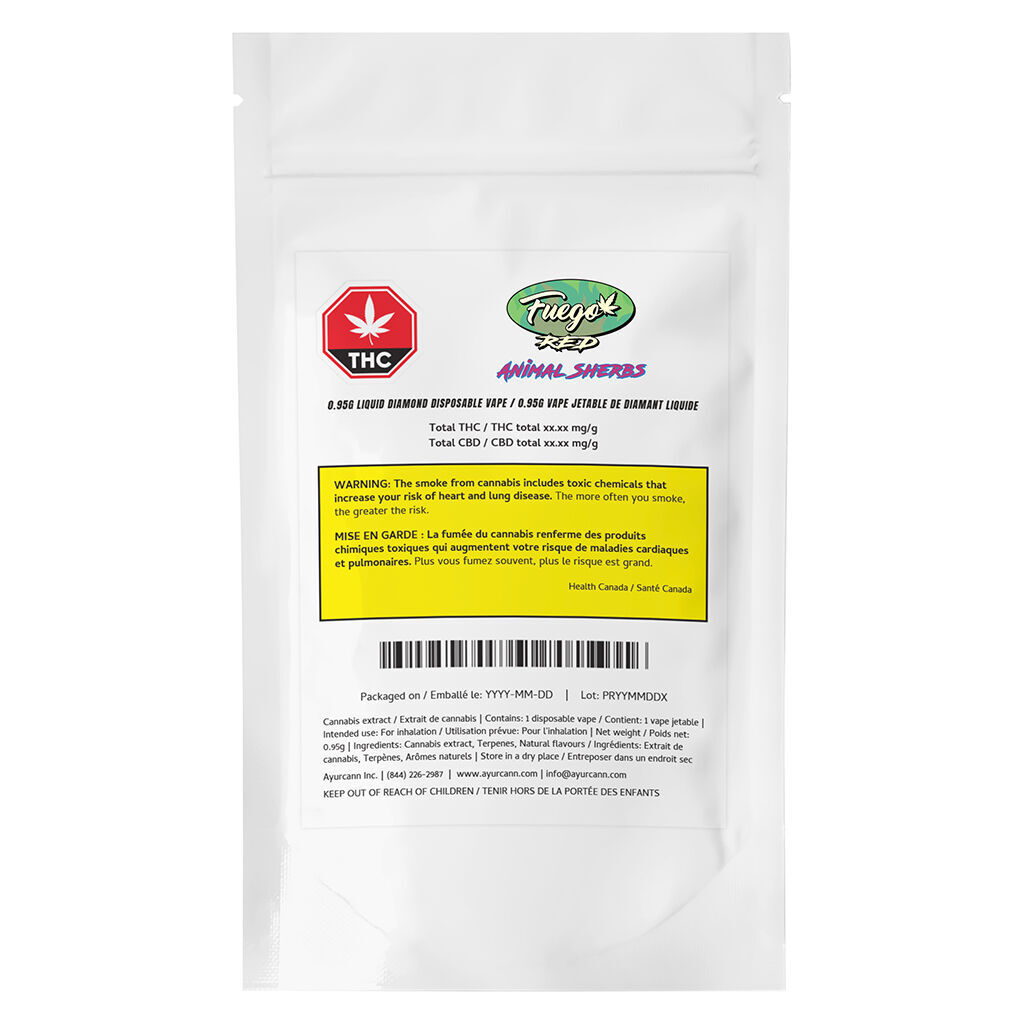 Animal Sherbs Liquid Diamond Disposable Vape