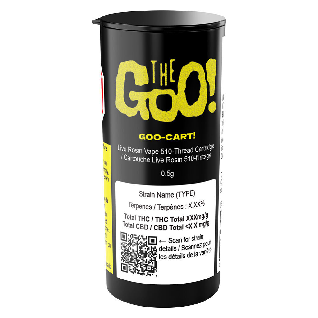 GOO-CART! Live Rosin Vape 510 Thread Cartridge