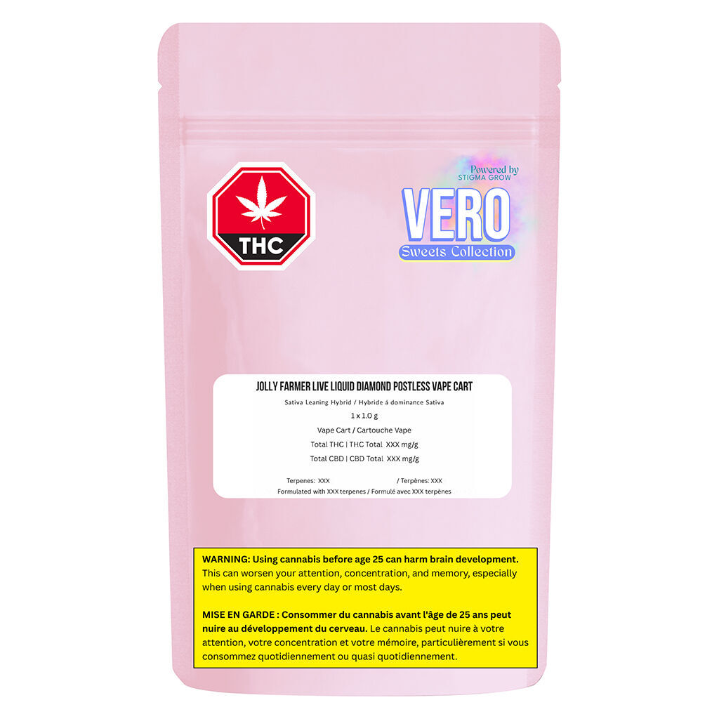 Jolly Farmer Live Liquid Diamond POSTLE 510 Thread Cartridge