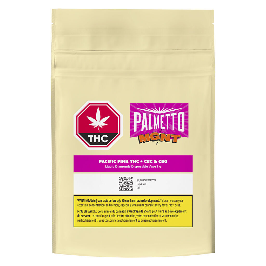 Pacific Pink THC Diamonds + CBG & CBC - MGNT Disposable Vape