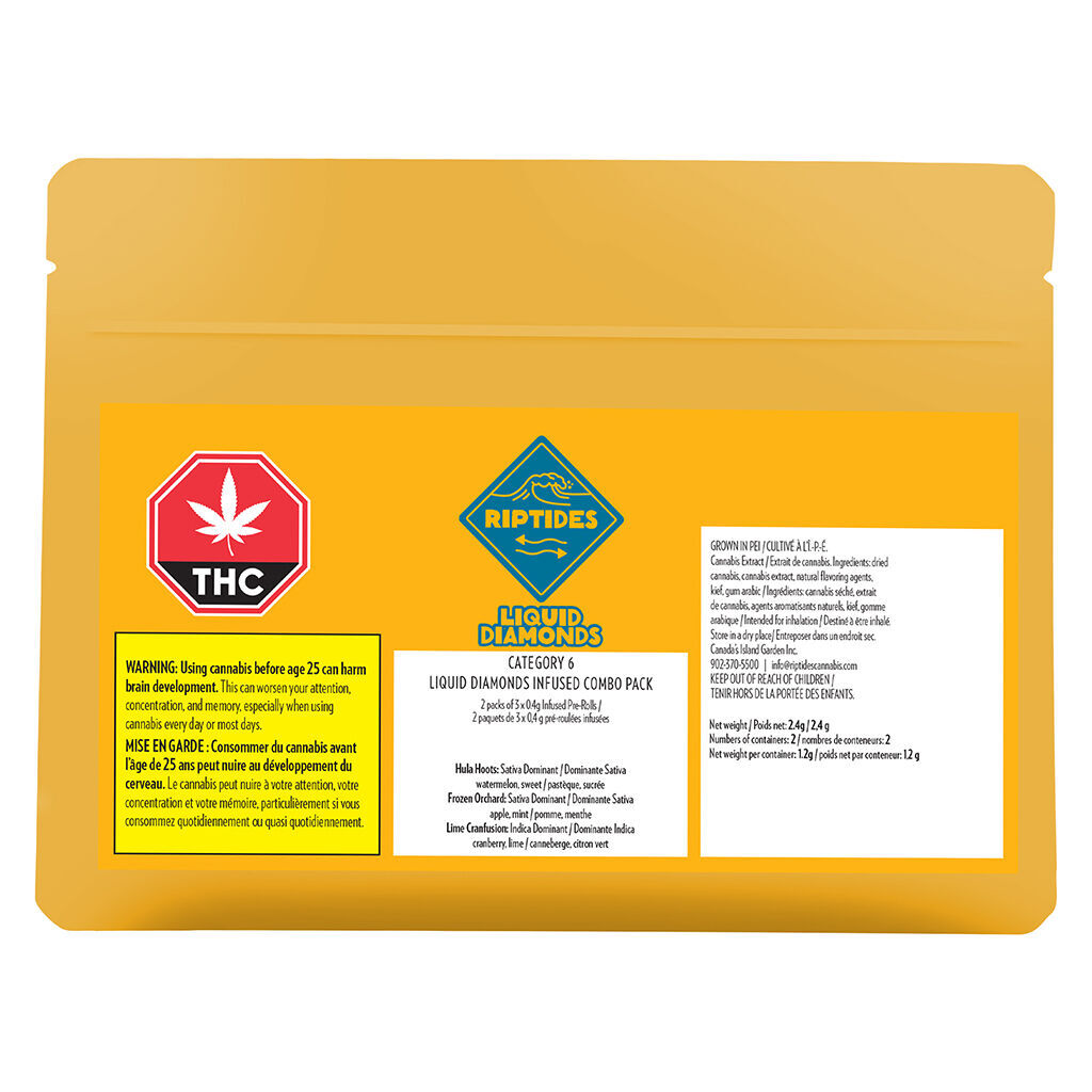 Liquid Diamonds Category 6 Combo Pack - Infused Pre-Roll