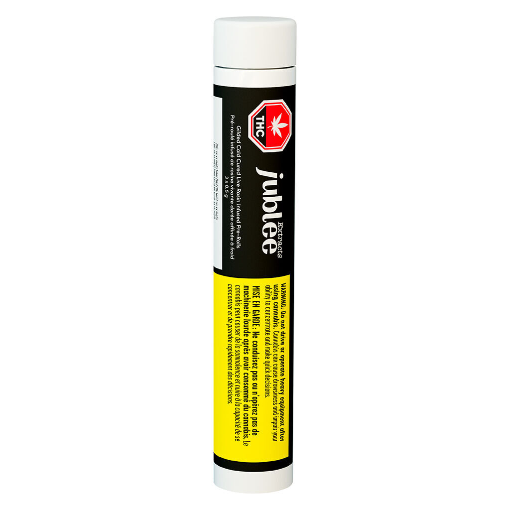 Gilded Cold Cured Live Rosin Infused Pre-Roll