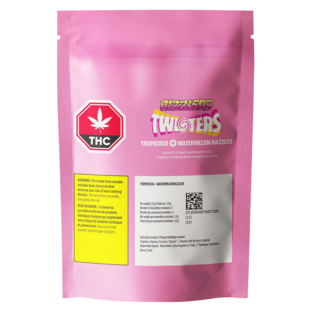 Twisters - Tropicoco & Watermelon Razzler Infused Pre-Roll