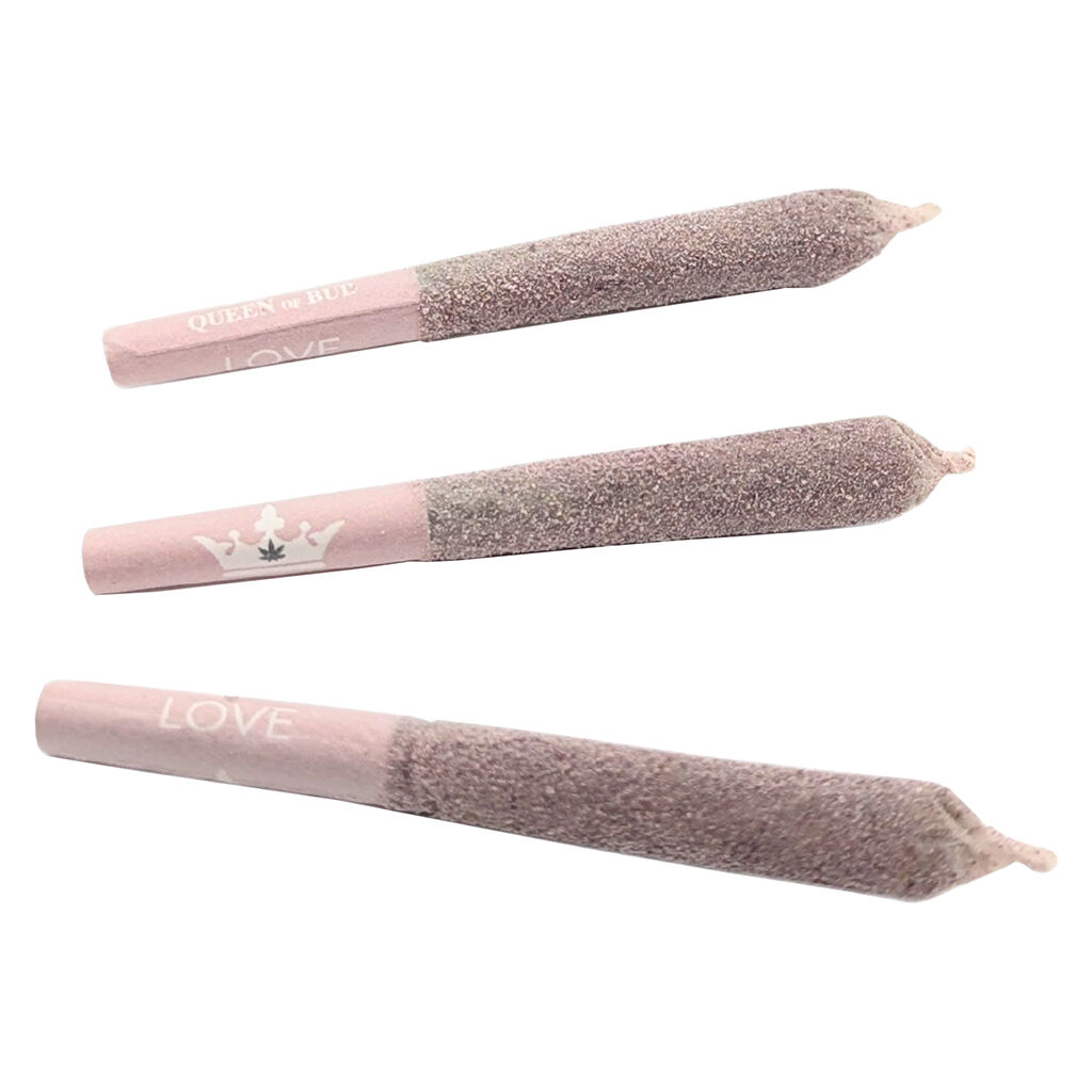 Queen Of Bud - Rose Quartz Infused Rose Diamond Coated Pre-Roll