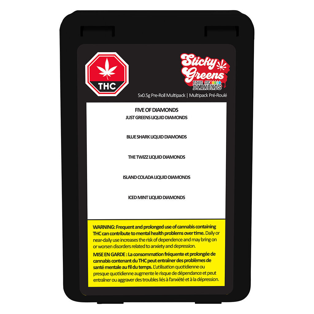 Five Of Diamonds - Liquid Diamond Double Infused Pre-Roll