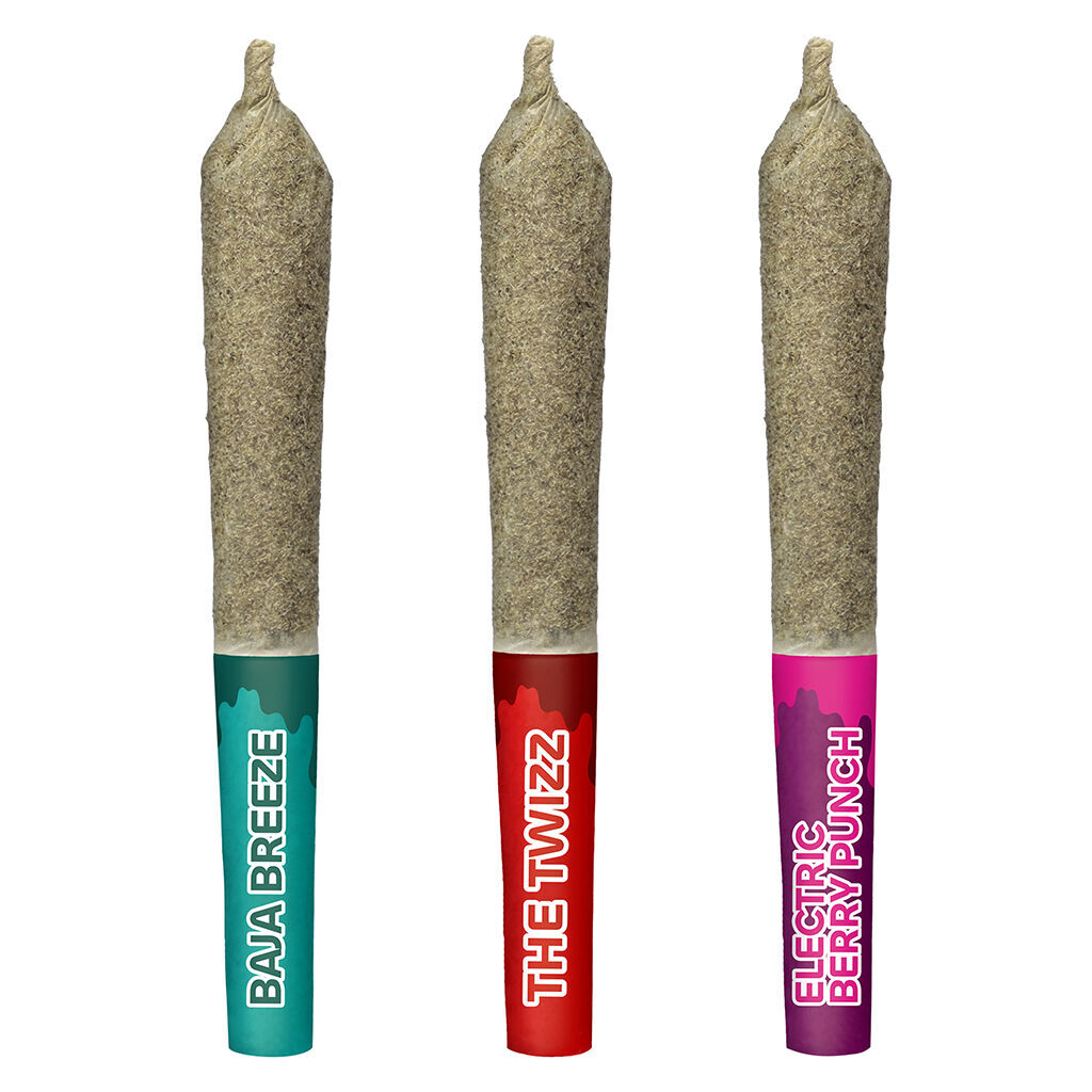 Sticky Greens - High Score Sativas - Liquid Diamond Double Infused 3x0.5g Pre-Rolls Main Image