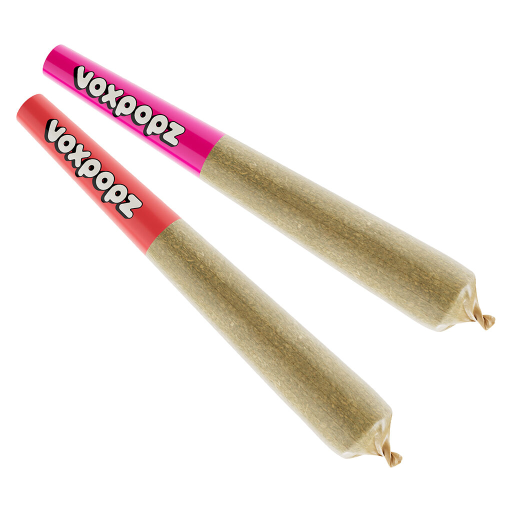 Vox Popz - Shufflez Sativa Diamond Infused 2x0.5g Pre-Rolls Main Image