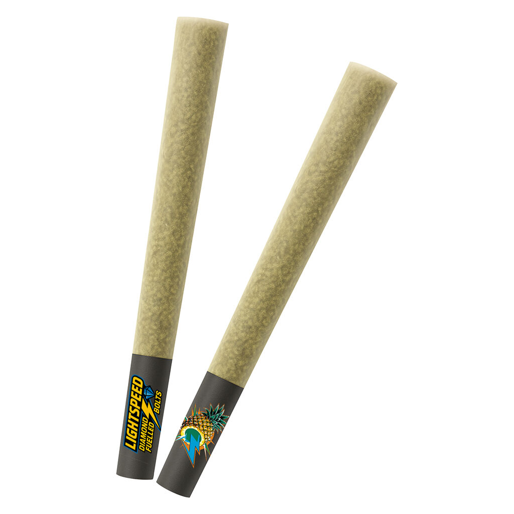 Lightspeed - Pineapple Surge Diamond Fuelled Bolts Infused Pre-Roll