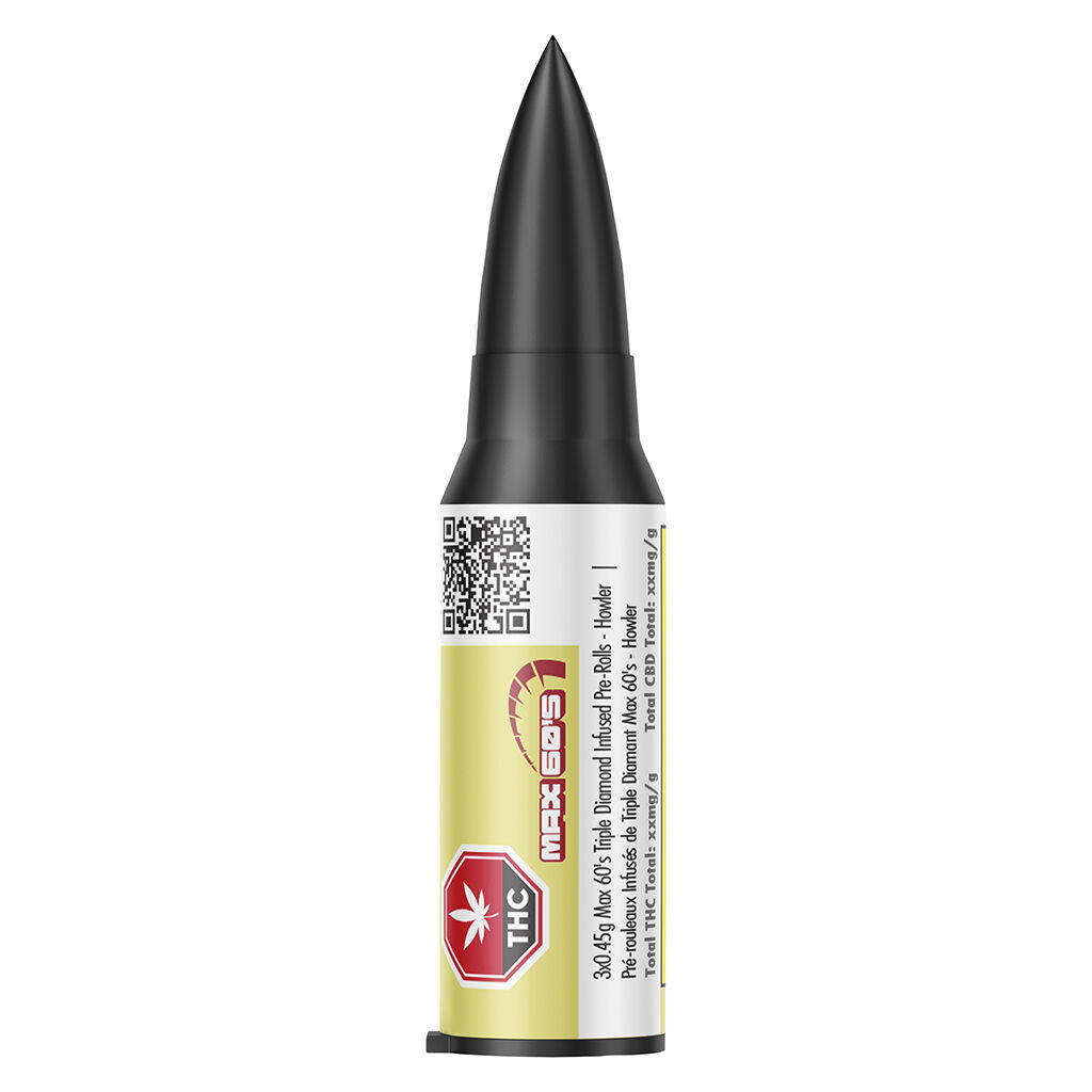 Max 60's Triple Diamond Infused Pre-Roll - Howler