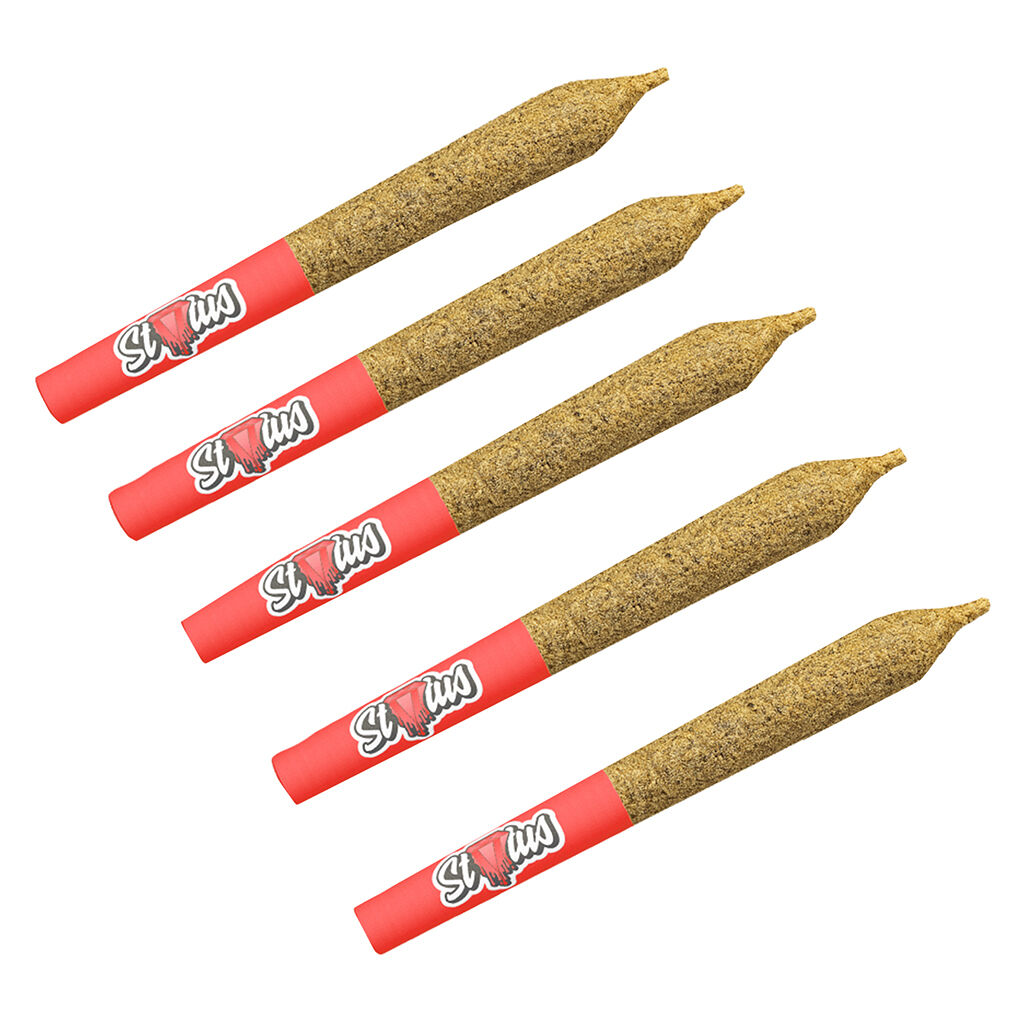 Status - Cha-Ching Cherry Liquid Diamond Infused Kief Coated 5x0.25g Pre-Rolls Main Image