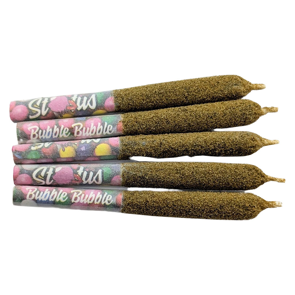 Bubble Bubble Liquid Diamond Infused Kief Coated 5x0.25g Pre-Rolls