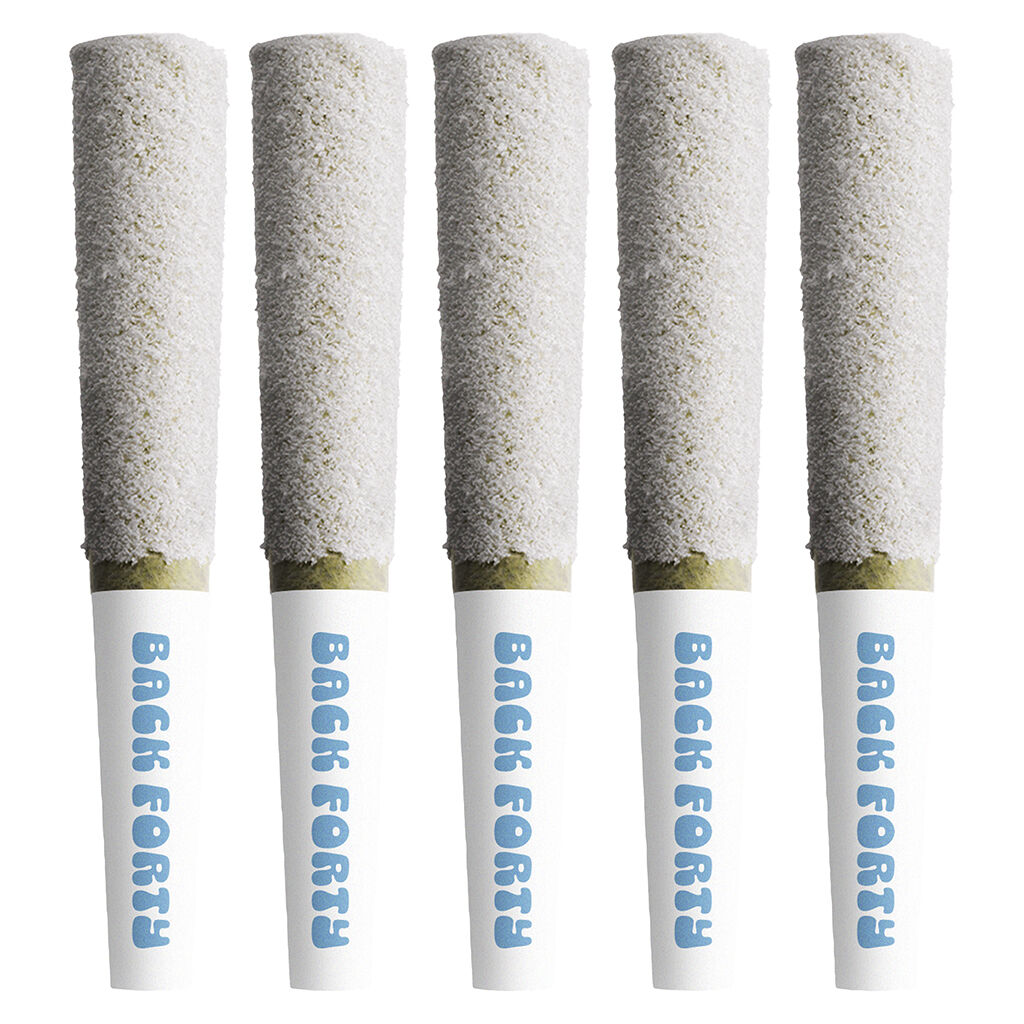 Back Forty - Frosted Icicles Infused - White Freeze 5x0.5g Pre-Rolls Main Image