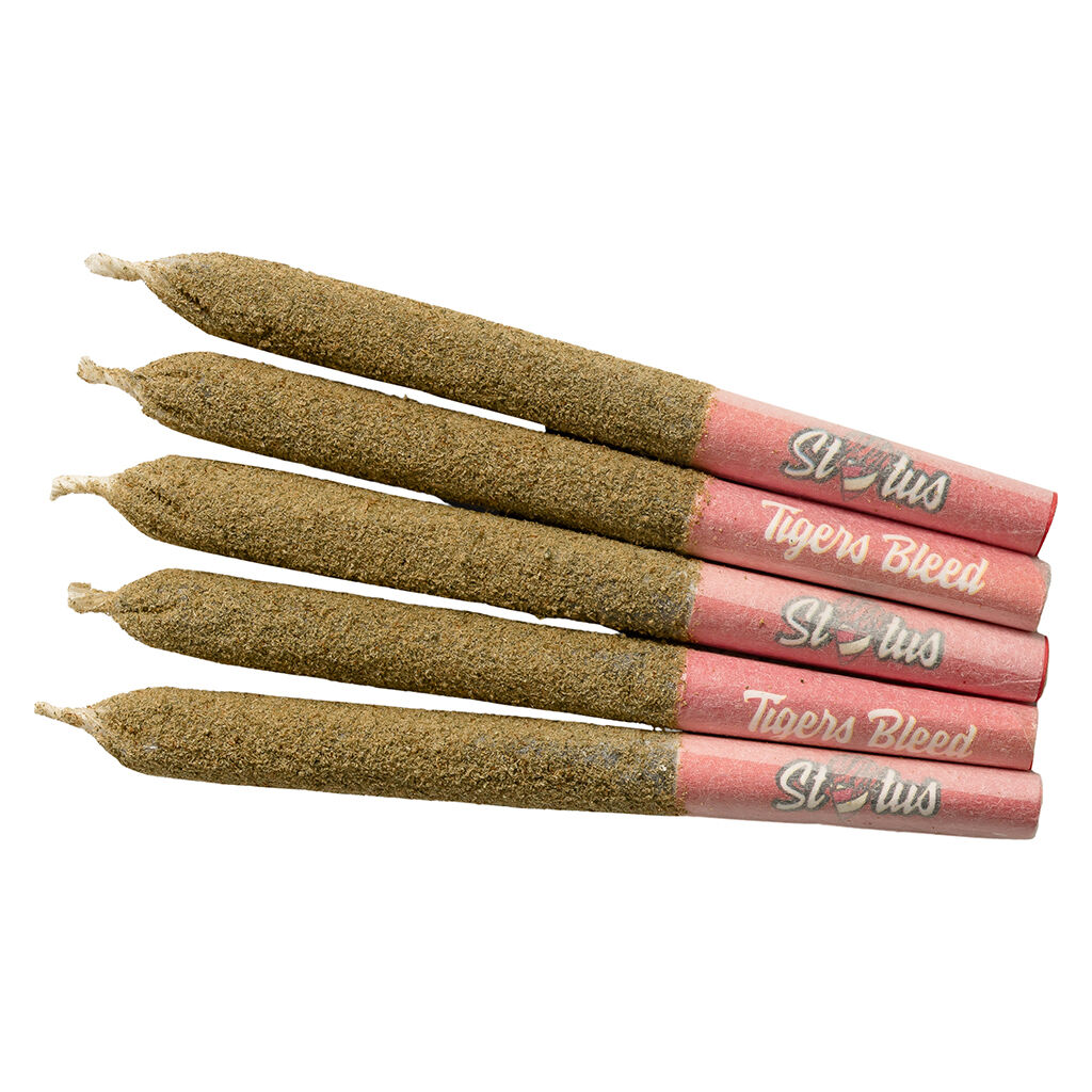 Status - Tigers Bleed Liquid Diamond Infused Kief Coated Pre-Roll - 5x0.25g