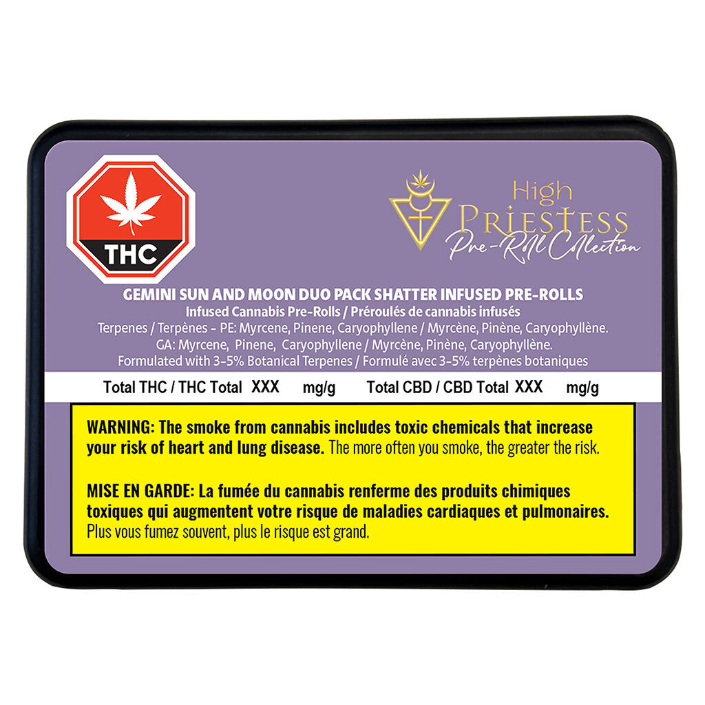 Gemini Sun and Moon Duo Pack Shatter Infused Pre-Roll