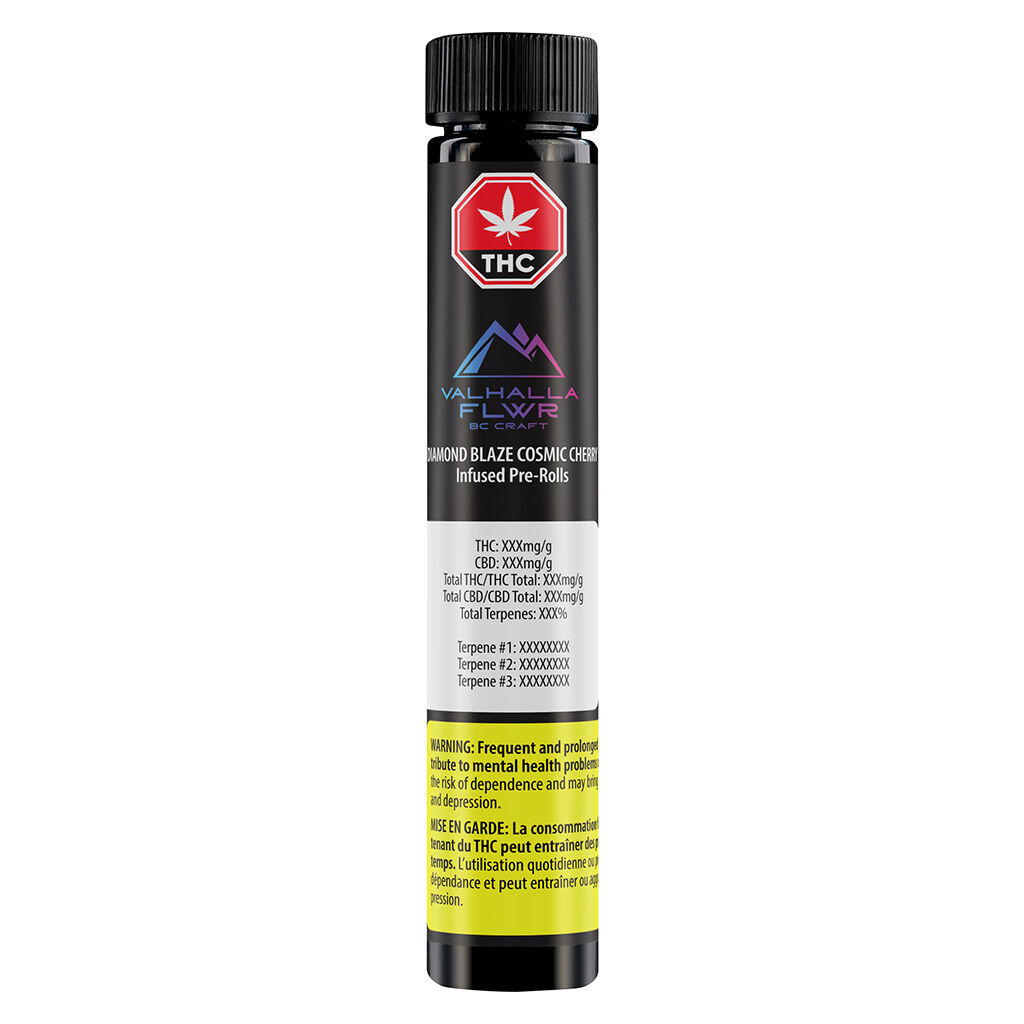 Diamond Blaze Cosmic Cherry Infused Pre-roll