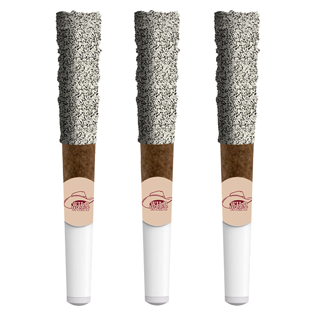 Wild West - 60+ Strawberry Stampede Diamond Dipped Blunts 3x0.5g Pre-Rolls Main Image