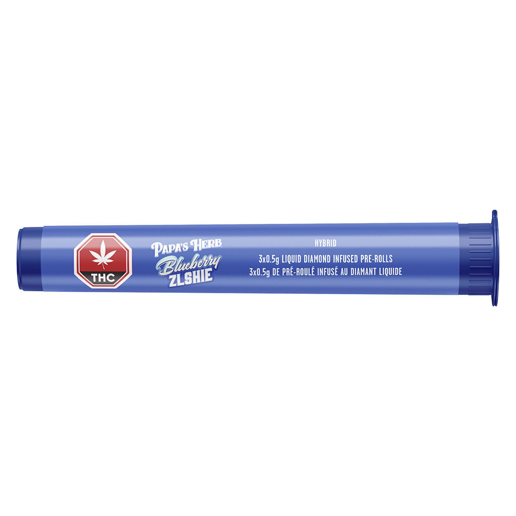 Blueberry Zlshie Kief Coated Diamond Infused Pre-Roll