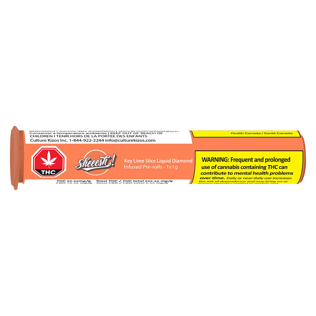 Key Lime Slice Liquid Diamond Infused Pre-Roll