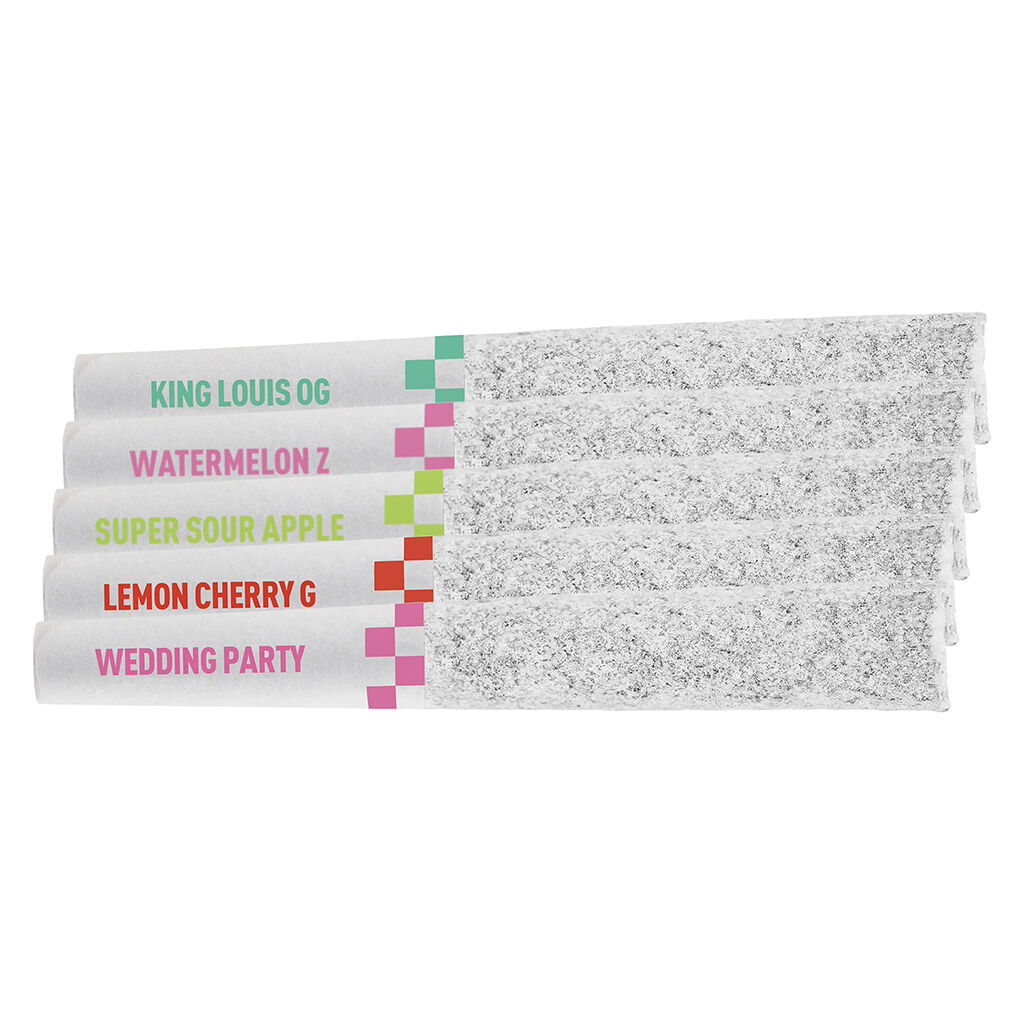 Claybourne - Frosted Flyers Flight Pack Infused Pre-Rolls - Blend - 5x0.5g