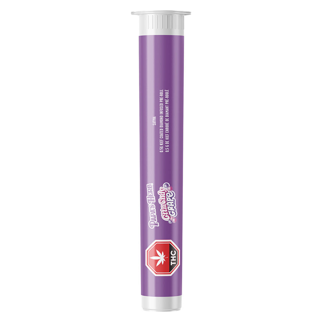 CttnCndy Grape Kief Coated Diamond Infused Pre-Roll