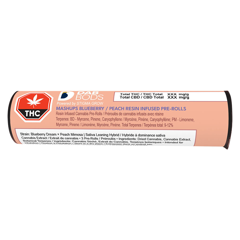 Mashups Blueberry / Peach Resin Infused Pre-Roll