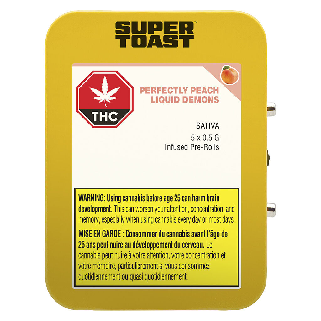 Perfectly Peach Liquid Demons Infused Pre-Roll