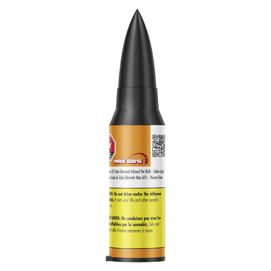 Max 60's Triple Diamond Infused Pre-Roll - Golden Apple