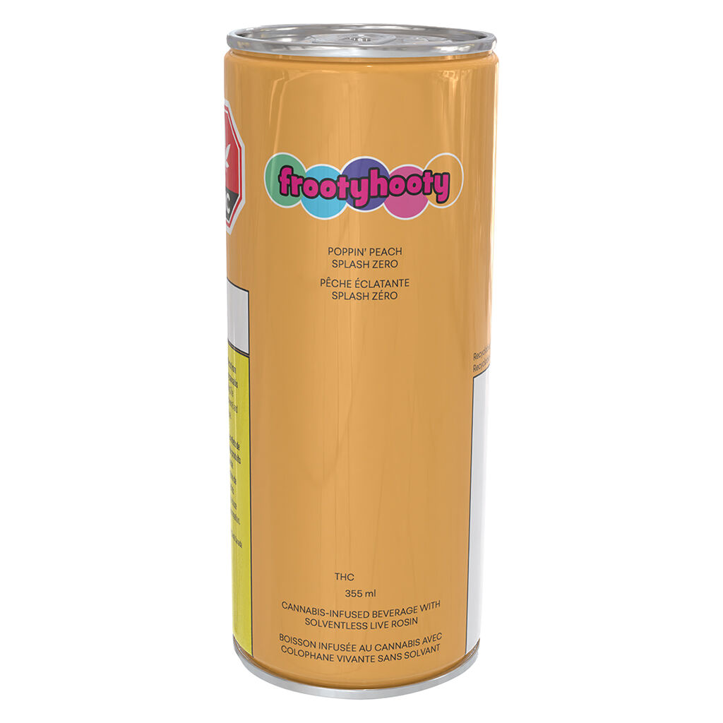 Product image frootyhooty - Poppin Peach Splash Zero - 355ml 1