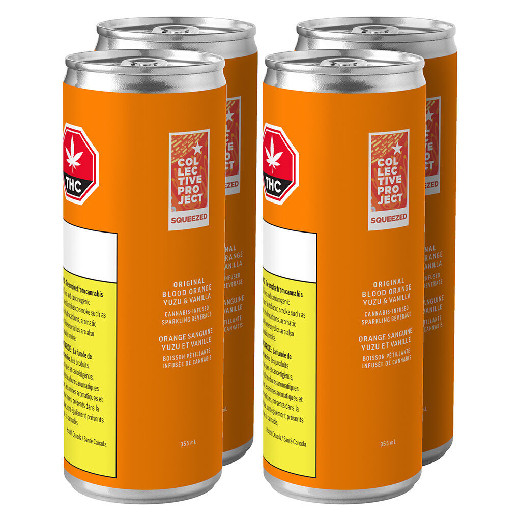 Original Blood Orange Yuzu & Vanilla Sparkling Juice 4x355ml