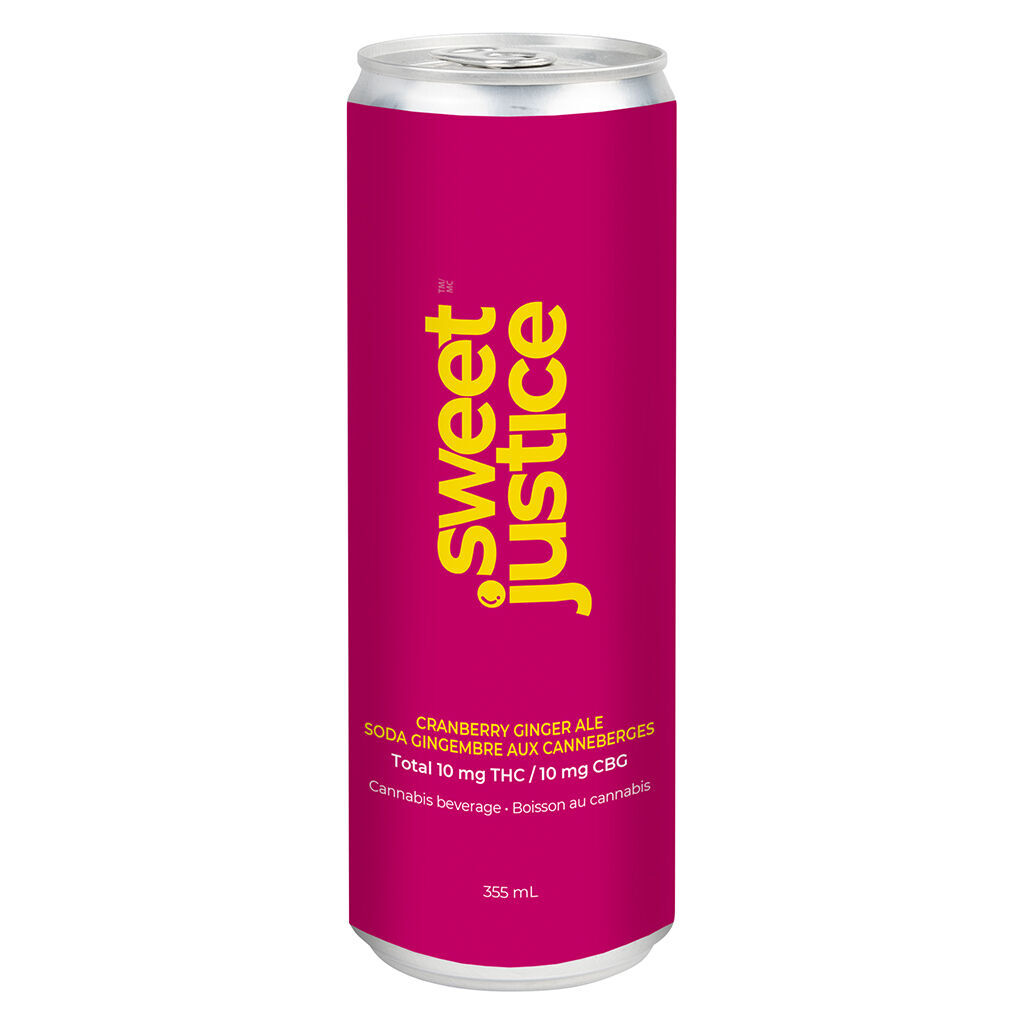 Sweet Justice - Cranberry Ginger Ale 10 THC + 10 CBG