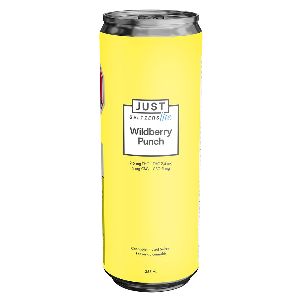 Wildberry Punch 2.5 THC + 5 CBG Seltzer 355ml