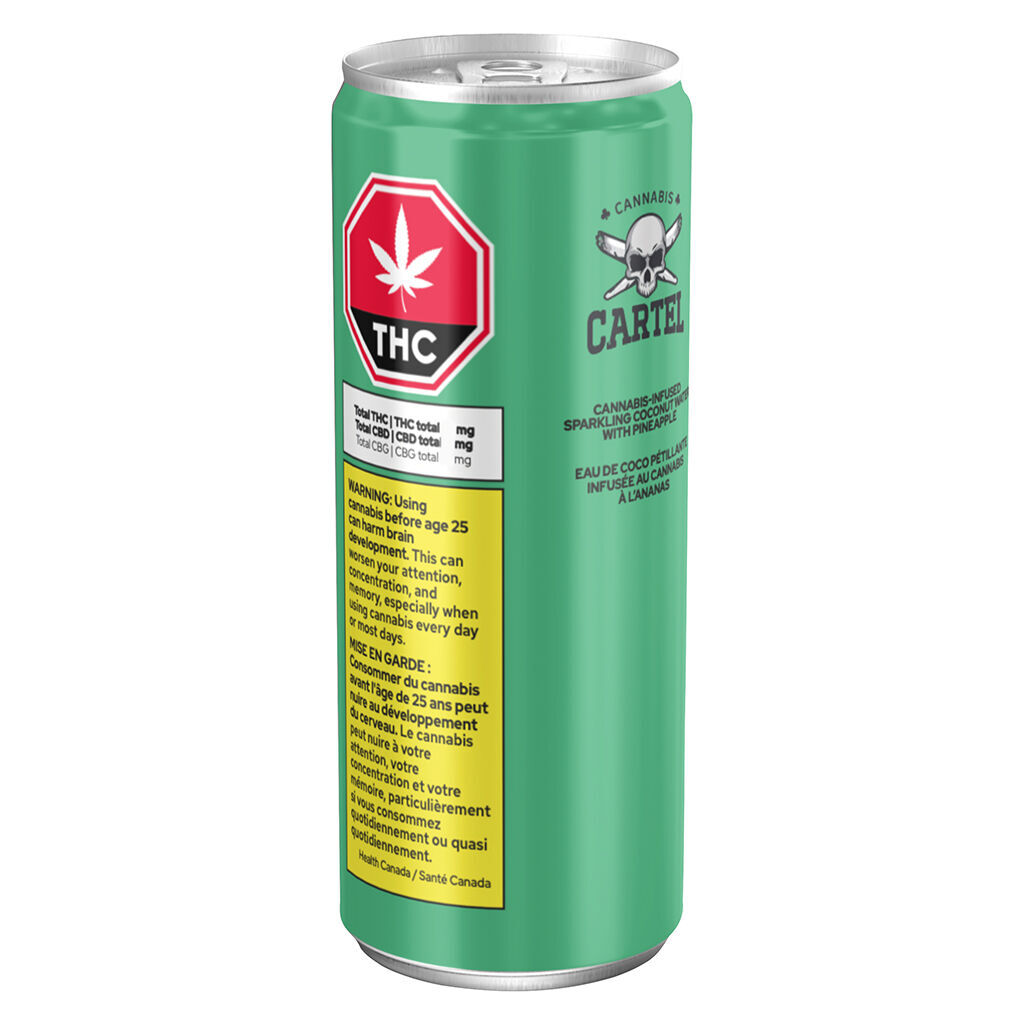 Cannabis Cartel - Sparkling Coconut Water with Pineapple