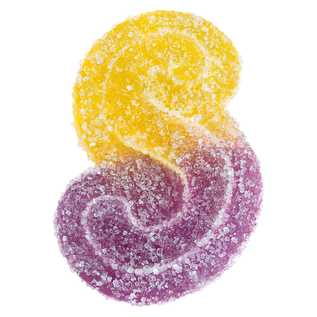 Fully Blasted Peach Passionfruit 1:1 CBN THC Gummies