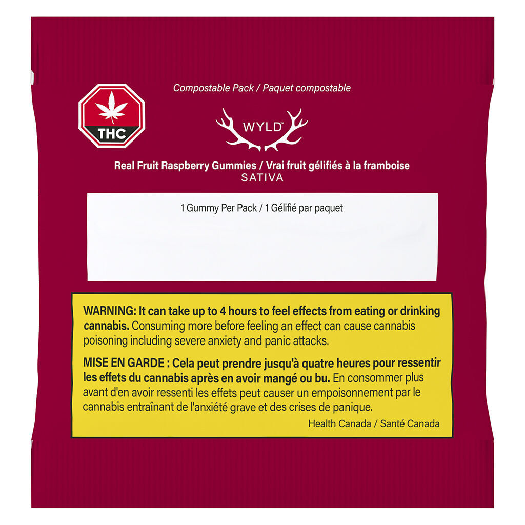 Real Fruit Raspberry Gummies SATIVA