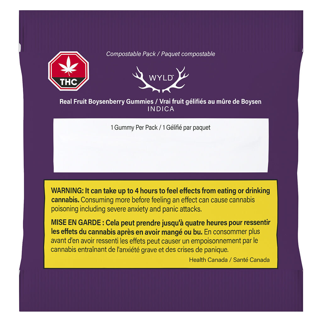 Real Fruit Boysenberry Gummies INDICA