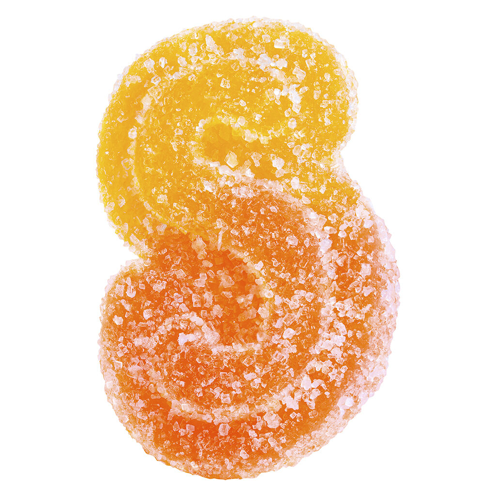 SOURZ by Spinach® - Fully Blasted Peach Orange 1:1 THC CBD Gummies - 10x1 Pack