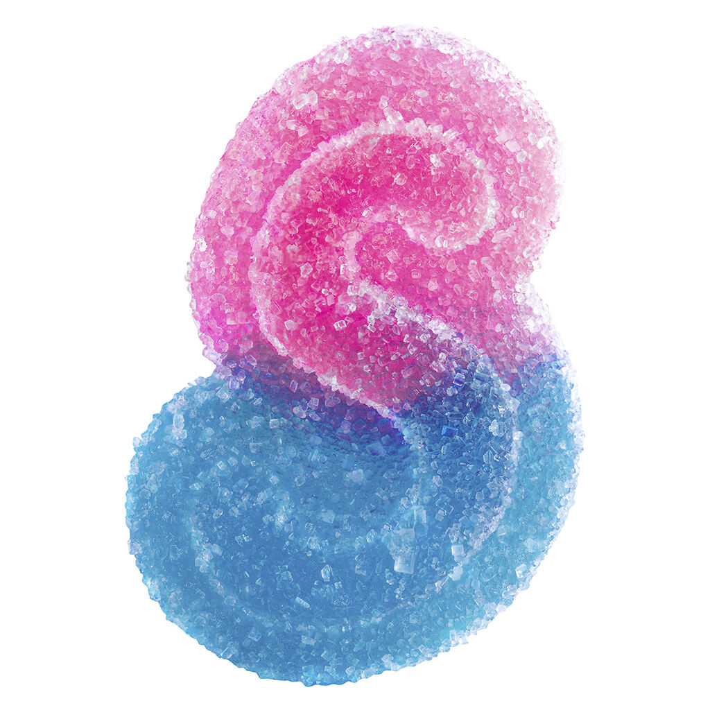 Fully Blasted Blue Raspberry Watermelon Gummies 10x1 Pack Soft Chews