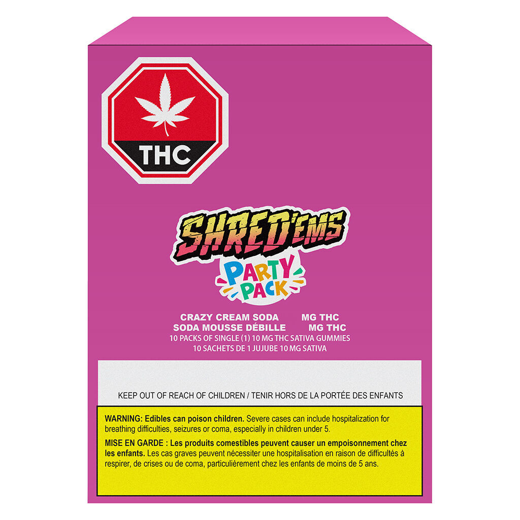 Crazy Cream Soda Party Pack 100 THC Gummies