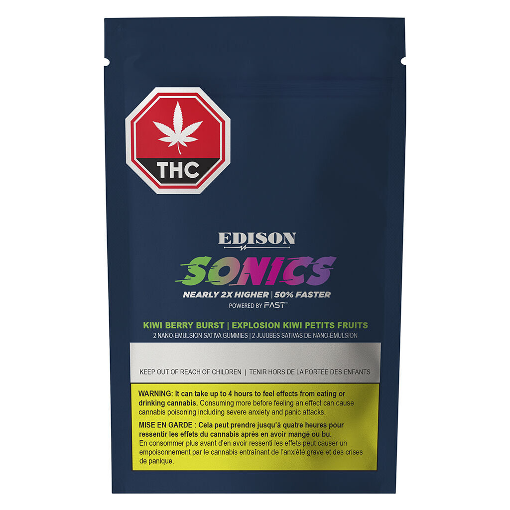 Kiwi Berry Burst Multi-pack 50 THC:CBD Gummies