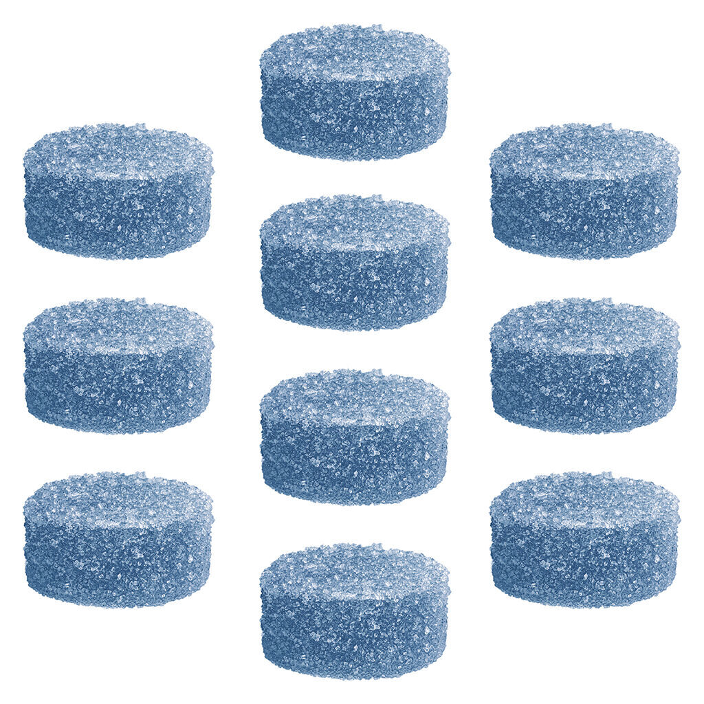SHRED'EMS - Blueberry Blaster Max10 Party Pack 100 THC:CBG Gummies 10x1 Pack Soft Chews Main Image