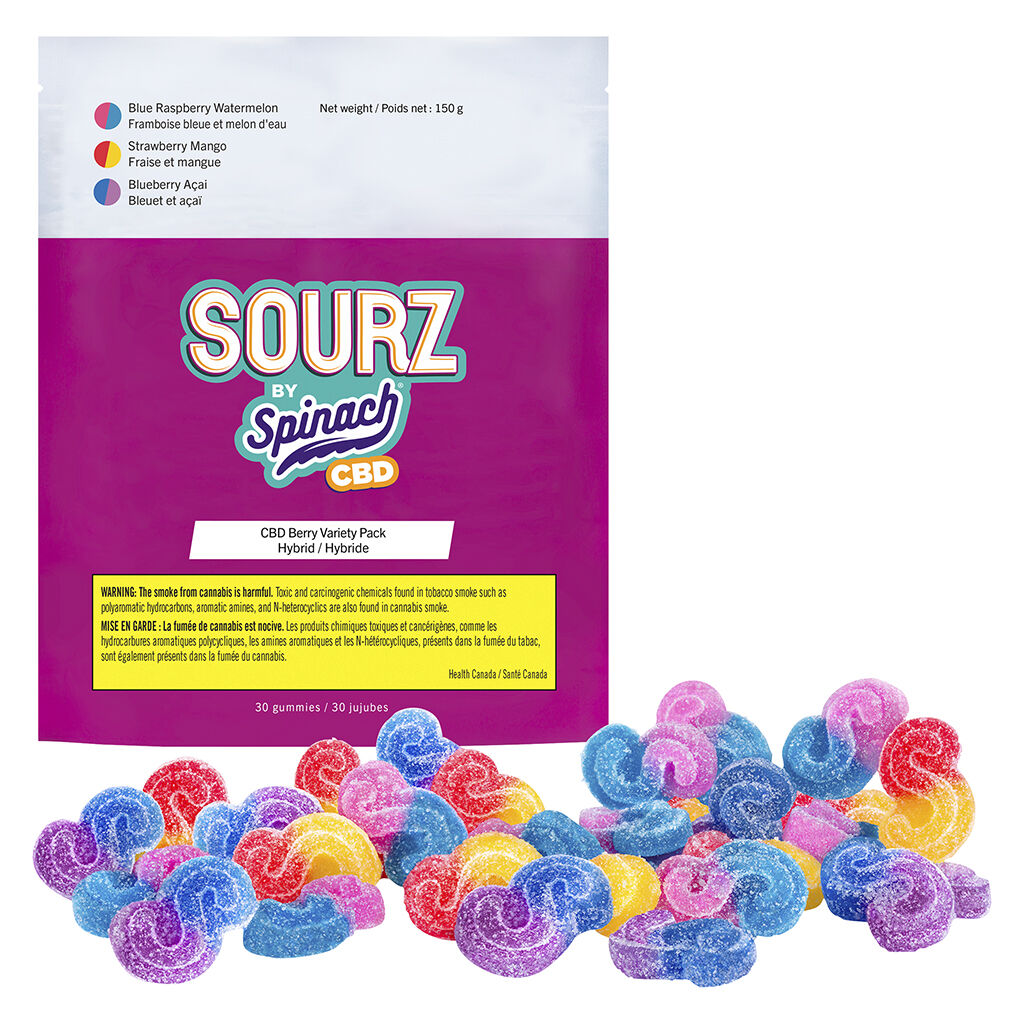SOURZ by Spinach - CBD Berry Variety Pack