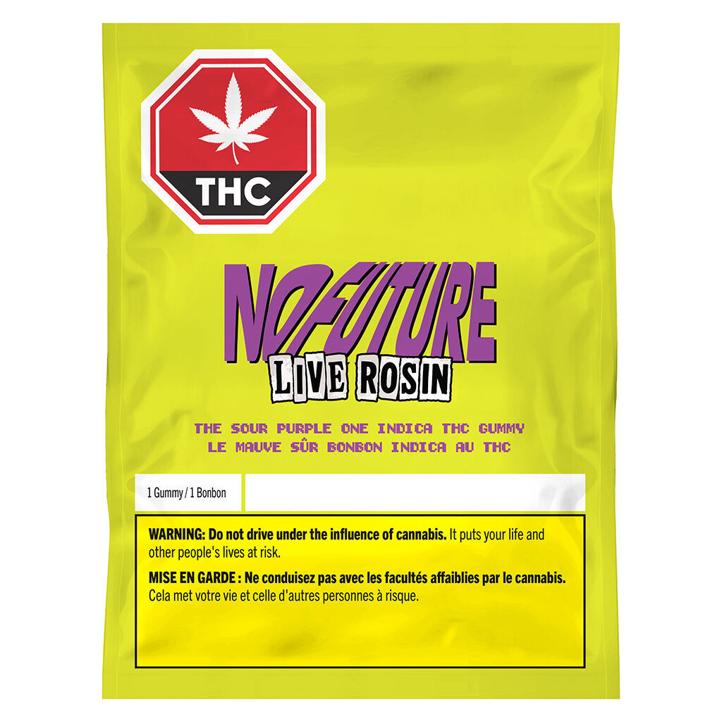 The Sour Purple One - Live Rosin Indica THC Gummy